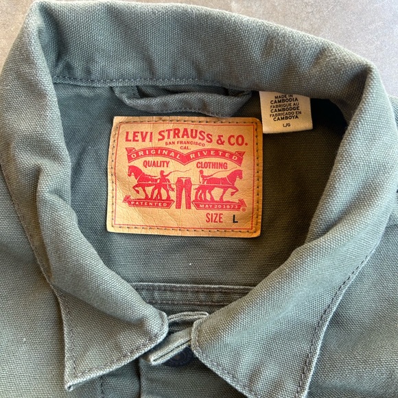 Levi's Men's Olive Green Jacket - Picture 4 of 5